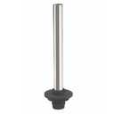 Krowne 23-151 Universal Drain Pipe with Rubber | Overflow Tube Prevents Bar Top Water Spill for Commercial Kitchen Restaurant Foodservice | Fits 1", 1.25" and 1.5" Bar Sink Drain | Stainless Steel