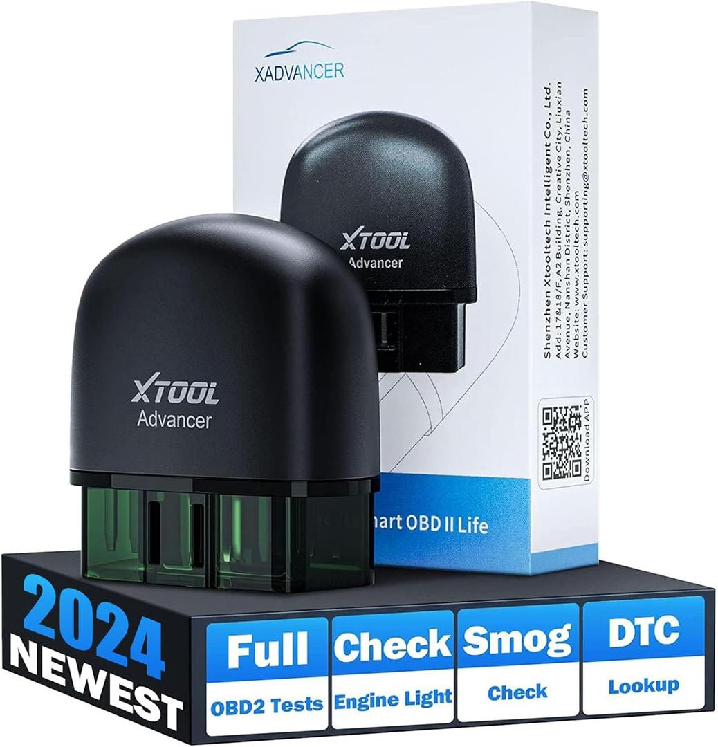 XTOOL Advancer AD20 OBD2 Scanner Check Engine Light Diagnostic Scan Tool for iPhone/Android, OBDII Scanner for Car, Mode 6, Live Data, Freeze Frame, Performance/Voltage Test