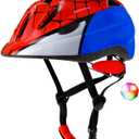 Kids Toddler Bike Helmet, Adjustable Boys Girl Helmets from Baby to Children(Age 1-5), Multi Sports for Bicycle Skate with LED Light, Size XS