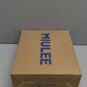 MIULEE Natural White Linen Curtains 84 Inch Long for Bedroom Living Room, Soft Thick Linen Textured Window Drapes Semi Sheer Light Filtering Rod Pocket Back Tab Neutral Farmhouse Cream Ivory 2 Panels