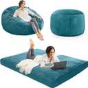 Bean Bag Chairs for Adults - Giant Bean Bag Convertible Floor Sofa, Full