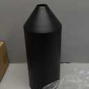 1 Pcs Metal Squirrel Baffle for Bird Feeder Pole Squirrel Defeater Cylinder Pole Galvanized Steel Black Bird Feeder Baffle 6 1/8 Inch Diameter 15 1/2 Inch High for Garden