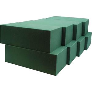 FLOFARE Pack of 8, Dry and Wet Floral Foam Blocks for Fresh and Artificial Flowers, Each (7.8 L x 3.5 W x 2.4 H), for Wedding, Birthdays, Home, Office and Garden Decorations