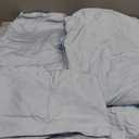 Cottington Lane Premium Quality 100% Egyptian Cotton 4 Piece Olympic Queen Size Bed Sheet Set Fits 12 inch Deep Pocket Mattress, Naturally Cool, Soft & Durable Luxury Bedding, Light Blue Solid