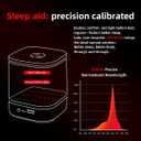 Red Light Night Light for Sleep, 670nm Wavelength Aid to Support Deep Relaxation: Naturally Aids Sleeps with 2 Colors, 3 Brightness & Touch Control for Adults, Kids Bedroom - USB Charging
