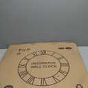 LEIKE Large Wall Clocks with Night Light Battery Operated,Silent Non Ticking,Rustic Modern Big Wood Clock for Living Room, Bedroom,Kitchen,Farmhouse,Office,Home Decor-32 Inch(Black-Arabic Number)