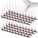 CIIC Bird Spikes, 11Pack Stainless Steel Anti Bird Spikes, Bird Deterrents for Outside Pigeon Spikes, Bird Repellent Devices for Garden Fence Wall Coverage 16.4 Feet