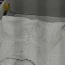 AVIIER 100% Cotton Nightgowns for Women Sleeveless Night Gown with Pockets White M