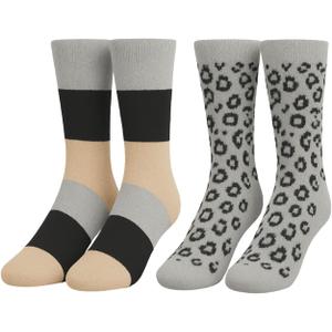 Heat Logic Womens Thermal Socks, Hiking Warm Winter Thick Thermal Crew, Cozy, Cabin & Boot Socks, With & Without Grippers, One Size