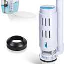 2-Inch Dual Flush Valve Replacement Kit for 2-Piece Toilets, Universal Toilet Flusher Replacement Kit with Gasket, Compatible with Glacier Bay, Kohler, American Standard, and Toto