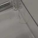 Betoveren 2 Tier Utility Rolling Cart Storage Organizer with Wheels Under Desk Mobile Bathroom Cart Organizer for Office Bathroom Home Kitchen Organization Transparent (Width 8.85 Inches)