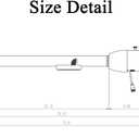 Universal 32" GM-style Tilt Steering Column Floor Shift Stainless Steel