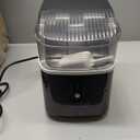 Kismile Nugget Ice Maker Countertop,35Lbs/24H Pellet Ice Machine with Chewable Ice,Self-Cleaning Pebble Ice Maker with Ice Scoop,One-Click Operation,for Home/Kitchen/Office(Black)