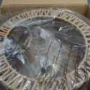 Rattan Ceiling Light Fixture, 3 Light Bohemian Modern Woven Ceiling Light, Boho Flush Mount Ceiling Light for Bedroom Living Room Dining Room, Bulb NOT Included (Gold)