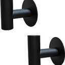 Kruodop Adhesive Hooks Towel Hooks for Bathroom,2 Packs Wall Mount Towel Holder, Matte Wall Robe Hook,Stainless Steel Heavy Duty Door Hanger Towel Hook for Kitchen, Bedroom,Hotel