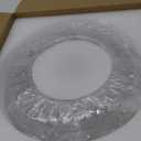 Semi Flush Mount Ceiling Light, Upgraded Larger Black Glass Ceiling Light Fixture, Vintage Lighting for Hallway Kitchen Bedroom Dining Room, Bulb Not Included