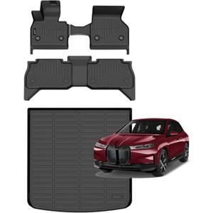 Jenofa-Floor Mats for BMW iX 2022-2026 Cargo Mat Car Mats for BMW iX 2025 All Weather Floor Liner Custom Fit Automotive Waterproof Durable Full Set Accessories
