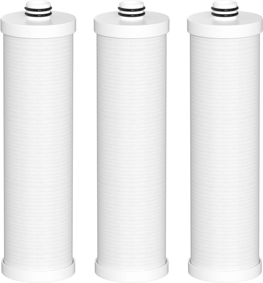 FZ-2 Water Replacement Filter Cartridge Compatible with Frizzlife MP99, MK99, MS99 Water Filter & MV99 RV Filter, Only the CORE FILTER CARTRIDGE 3 Pack