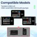 Tslim x2 Pump Case, Tandem Tslim x2 Pump Case Accessories, t Slim Pump Case with 360 Rotating Clip, Insulin Pump Holder Holster for t:Slim and t:Slim g4