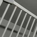 No Pawblems 55" Extra Tall Pet Gate for Cat/Dog, 29-40" Wide Auto Close Tall Dog Gate, 1.37" Ultra Narrow Spacing, NO Drilling Pressure Mounted for Doorways/Hallways, White