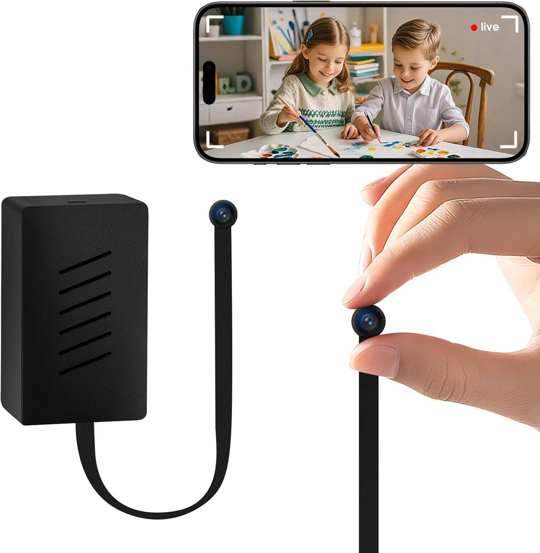 Mini Spy Camera DIY Module 2K Ultra HD Wireless WiFi Hidden Camera with APP Control, Live Video Feed Anytime, Anywhere, Nanny Cam for Home & Office Security [Upgraded]