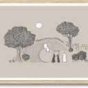 KISSFOX Jesus Christian OAK Wood Framed Wall Art He Is Risen Gospel Canvas Art Prints Easter Inspirational Empty Tomb Pictures Wall Decor Bible Art Paintings Poster For Bedroom Living Room, 16"x20" Wood