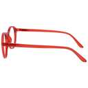 OPULIZE REY Reading Glasses for Women Men, Retro Round Frame with Spring Hinges, Matte Red +3.00 (Pack of 1)