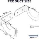 2 x Lightsaber Wall Mount, Sword Wall Mount, Light Saber Wall Mount Holder, Lightsaber Stand, Light Saber Holder for Wall(2 Sets)