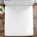Fresh Ideas Fitted Vinyl Mattress Protector, Waterproof, Hypoallergenic, 14" Pockets, Queen