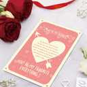 2 x Valentines Day Card Gifts for Him Her, Anniversary Valentines Day Cards for Men, Women - Birthday Cards, Valentines Day Wedding Gifts for Him, Her, Boyfriend, Husband, Wife (DTK-252)