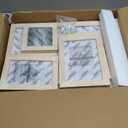 Egofine Picture Frame Set 10 Pack, Picture Frames Collage Wall Decor with Two 12x16,Two 11x14,Two 5x7,Two 4x6,Two 4x4 for Wall and Tabletop, Made of Solid Wood, Covered by Plexiglass, Natural Wood