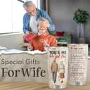 Macorner Gifts for Wife, Wife Gifts, Romatic Valentines day gifts for Her, Christmas gift for Old Couple, You & Me We Got This, Stainless Steel Tumbler 20oz I Love You Her, Anniversary Presents