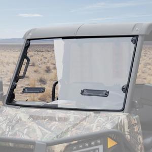 HAKA TOUGH Front Full Windshield for Polaris Ranger 570 Midsize Accessories 2015-2025, Dustproof Clear Poly front Window with Adjustable Vents for Polaris Ranger 500 Crew 570 SP 570 Mid Size 15-25