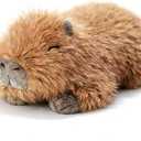 Uoozii 20" | 4 Pounds Capybara Weighted Stuffed Animals with Removable Unscented Microwavable Pouch, Cute Coolable Warmable Weighted Plush Gift for Kids & Adults