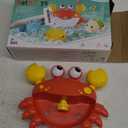 Baby Bath Toys for Toddlers, Crab Bath Bubble Maker with 12 Songs, 3 Pack Wind-up Pool Toys for Kid, Bathtub Toys As Birthday Gift for Boys Girls