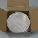 Barydat 4 Pack Acrylic Round Display Blocks Clear Polished Acrylic Jewelry Display Stand Holder Trophy Ring Showcase Base for Table Showing(4" X 4" X 1")