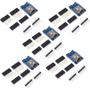 Teyleten Robot ESP-12F D1 Mini Module ESP8266 Mini Lua 4M Bytes WLAN WiFi Internet Development Board for Arduino 5pcs