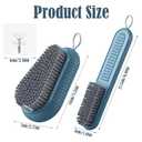 2PCS Heavy Duty Nail Brush for Cleaning Fingernails, Blue Fingernail Scrub Brush Durable Stiff Bristles Nail Hand Scrub Brush Toenail Brush Fingernail Brushes for Men Women Mechanics