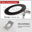 MOSECYOU Door Handle Reinforcement Backplate, Oil Rubbed Bronze 2Pcs, Door Knob Decorative Ring Plates, Scar Plates for DoorKnob/Deadbolt, Door Hole Spacer (2)