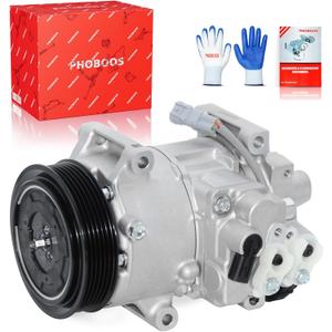 PHOBOOS A/C compressor with Clutch Compatible with Subaru Legacy 2013-2019 Sedan & Outback 2013-2019 Wagon, H4 2.5L, Fast Cooling, Low Noise, Easy Installation, Ref. 198399