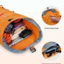 Blue Quartz Hiking Backpack 30L Lightweight Packable Backpack for Travel, Water Resistant Foldable Daypack for Women Men, Orange