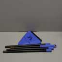 Dolanx Wall Mop Cleaner Long Handle 80 inches, 180° Folding Ceiling Washer Scrubber and Squeegee, Triangle Baseboard Cleaning Tool Duster with 6 Microfiber Chenille Pads for Painted Walls Window Floor