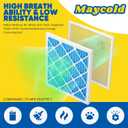 Maycold MERV 8 10x10x1 Furnace Air Filters (6-Pack), Pleated HVAC AC Filters Actual Size 9.70 x 9.70 x 0.75, For Residential or Office Use, Individually Wrapped in Plastic