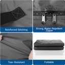 SaveAMatt Mattress Bags for Moving and Storage, Mattress Protector Cover with 4 Heavy-Duty Handles & Strong Zipper, Extra Thick Reusable Mattress Moving Supplies, King Size, Gray