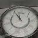 Illuminated Large Metal Outdoor Clocks Waterproof 15 Inches with AI Auto Light Smart Sensor,Large Indoor Outdoor Wall Clocks with Thermometer & Hygrometer for Patio, Pool, Garden,Porch (Oil Rubbed Bronze)