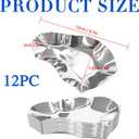 304 Stainless Steel Grillable Oyster Shells Reusable Machine washable for cooking grilling oysters shrimp scallops (12)