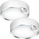 TOOWELL Motion Sensor Ceiling Light Battery Operated Indoor LED Ceiling Lights for Closet Hallway Pantry Laundry Stairs Garage Bathroom Shower Porch Shed Wall 400LM Motion Activated Light - 2 Pack