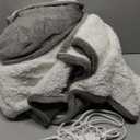 Electric Heated Blanket 72"x84" Full Size - Dual-Sided with Microplush & Sherpa Fabric, 4 Heat Settings & 10 Hours Auto Off, Machine Washable - Light Gray