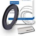 95mm to 82mm Camera Filter Adapter Ring, 95mm-82mm Lens Adapter Metal Filter Rings Compatible with All 95mm Size Lenses and 82mm Thread Size Camera Accessory+1pcs Lens Cleaning Cloth