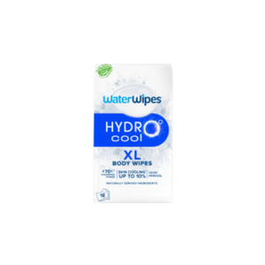 WaterWipes HydroCool Refresh Wipes, Stay Clean & Refreshed, XL Body Cleaning Wipe, Instant Cleanliness, Odor & Sweat Removal, Ideal for Gym, Travel & Outdoor Use
